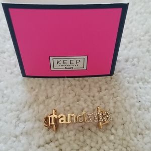 KEEP grandma rose gold charm